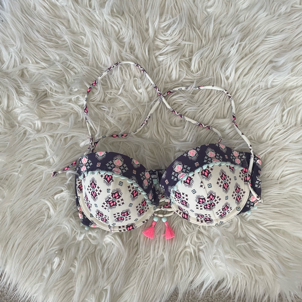 Victoria’s Secret Boho Tassel Bandeau Bikini Top